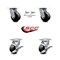 Service Caster 4 Inch Glass Filled Nylon Caster Set with Roller Bearings 2 Swivel Lock 2 Brake SCC-30CS420-GFNR-BSL-2-TLB-2 - alternate 5